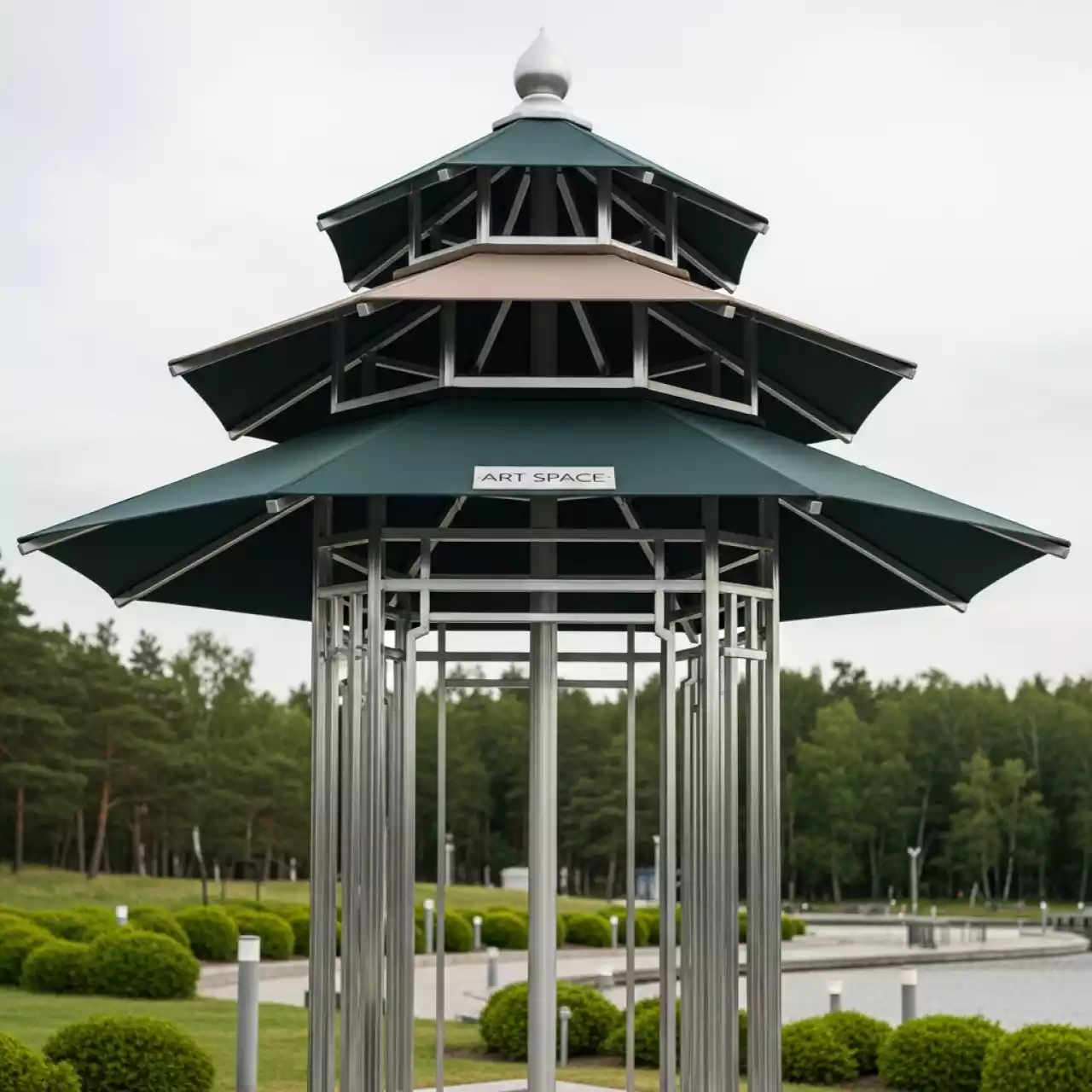 Аренда Зонт пляжный профессиональный Lotus Pagoda Ø2,4 м в Rodina Grand Hotel & SPA — ART SPACE