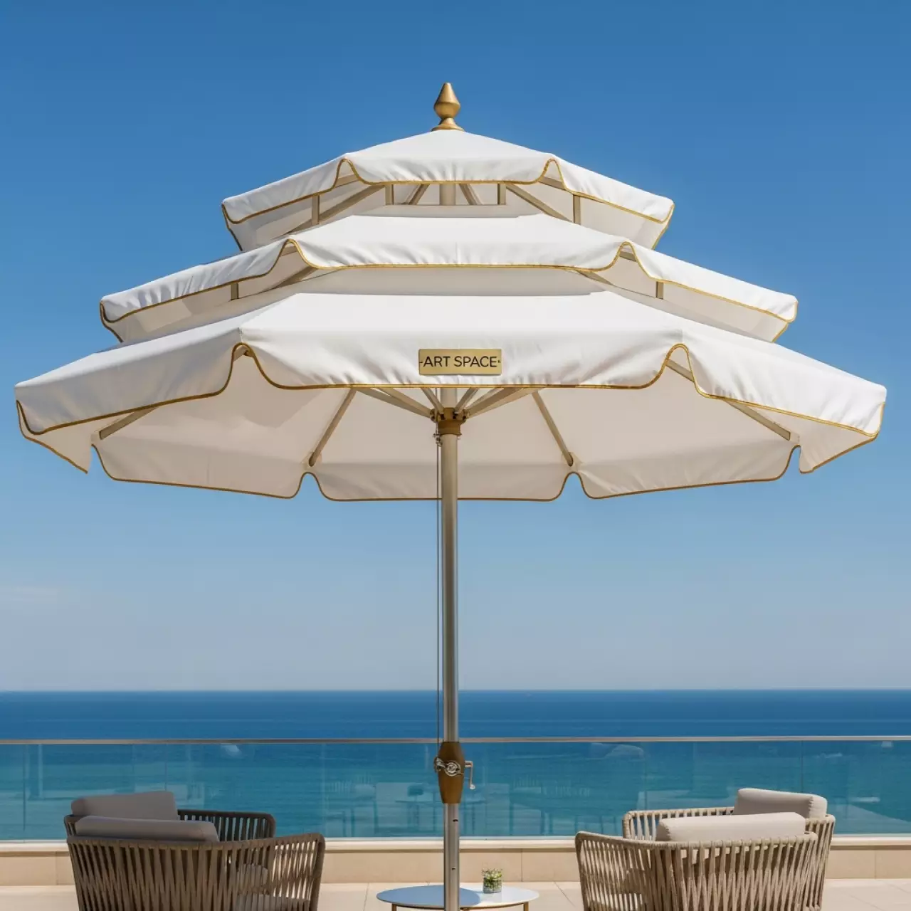 Аренда Зонт пляжный профессиональный Pagoda 2,2 м в отеле Radisson Lazurnaya — ART SPACE