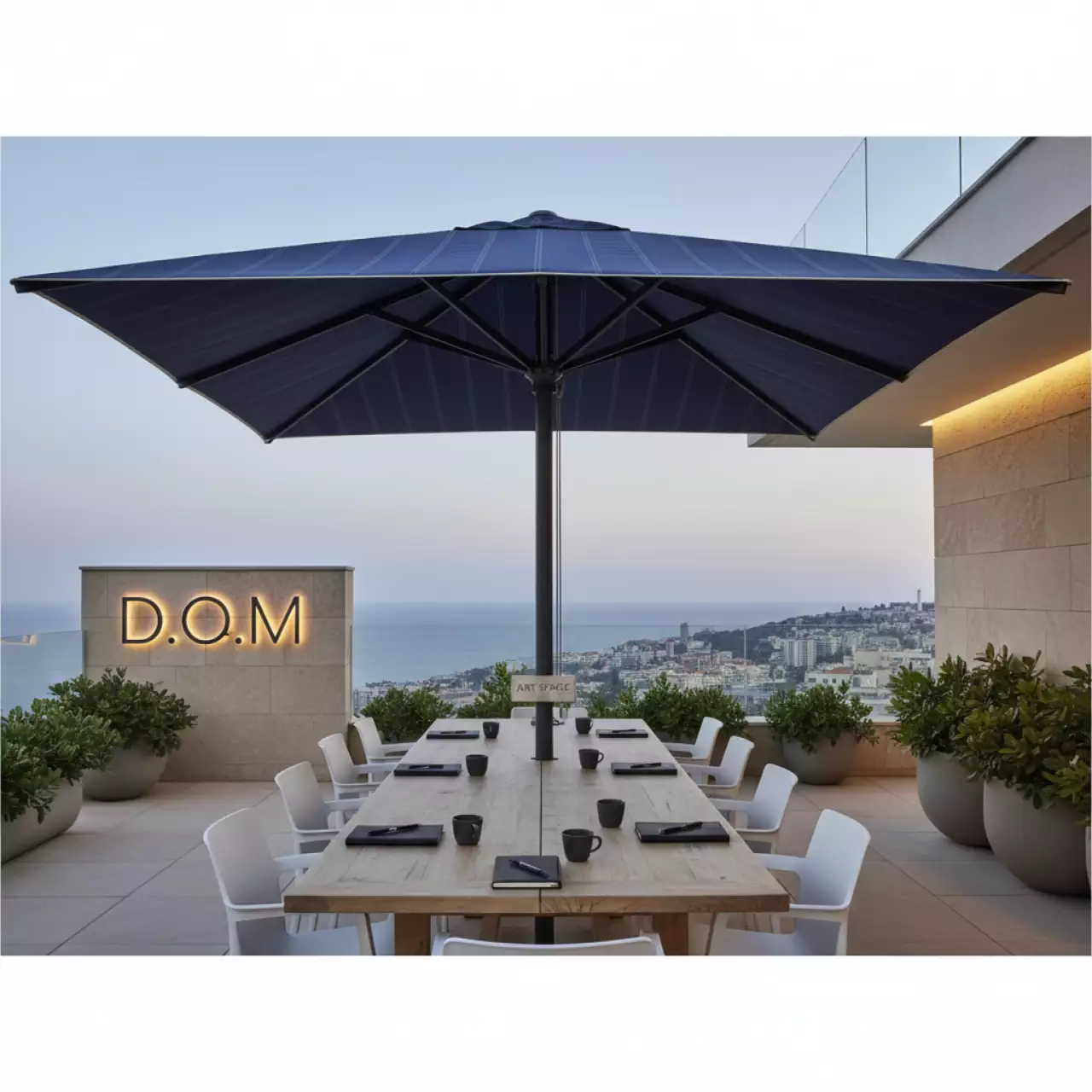 Аренда Зонт профессиональный 3х3 м Moorea в ресторане «D.O.M» — ART SPACE