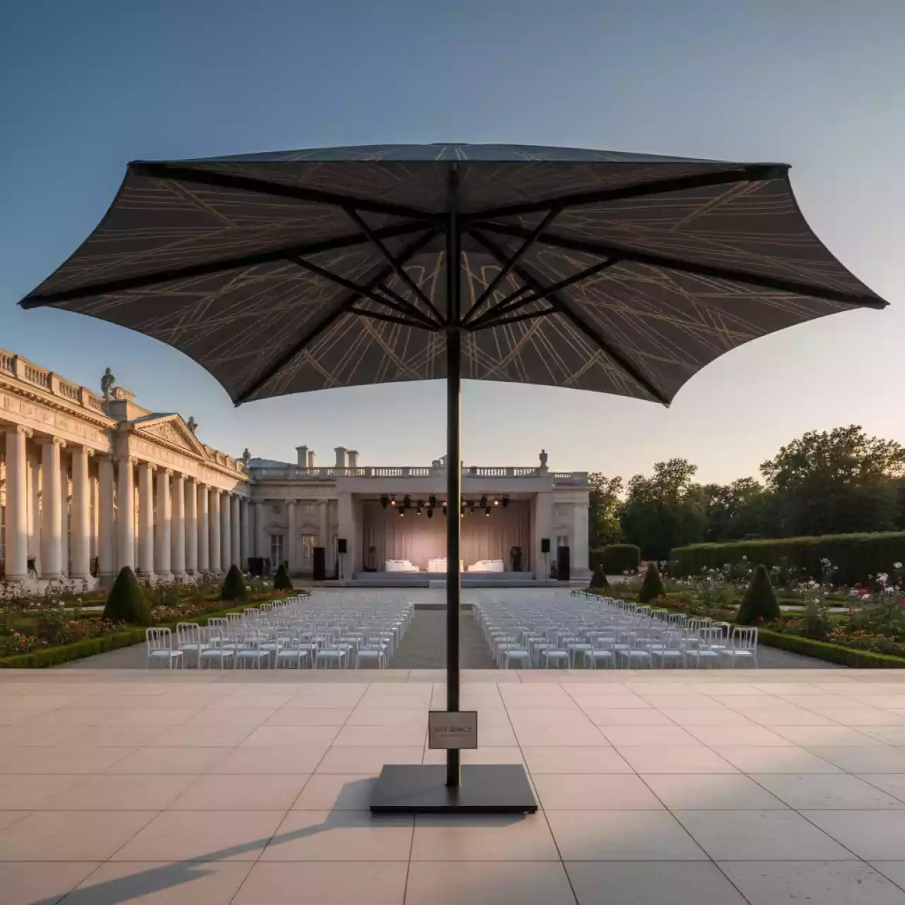 Аренда Зонт профессиональный 3х3 м Wing в усадьбе Голицына — ART SPACE