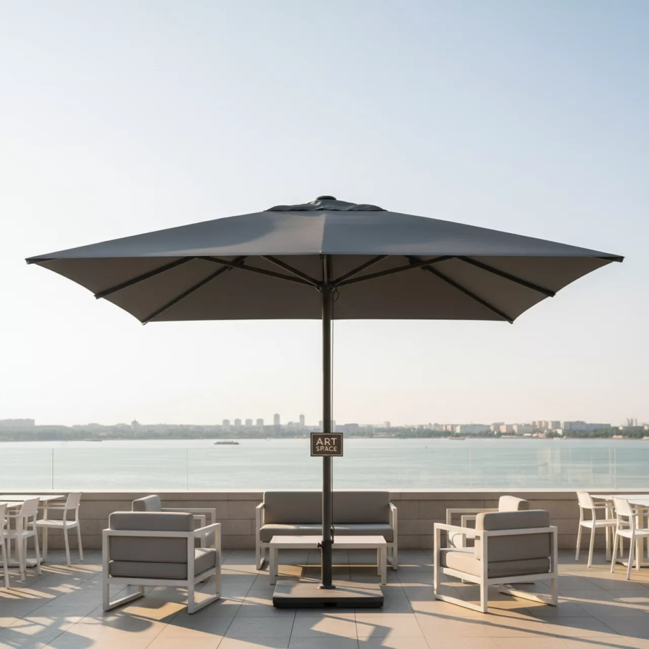 Аренда Зонт профессиональный Ø5 м в ресторане «Паруса» — ART SPACE