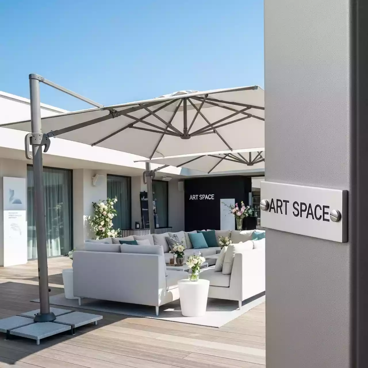 Аренда Зонт профессиональный Astro Titanium 3х4 м в Stella di Mosca — ART SPACE