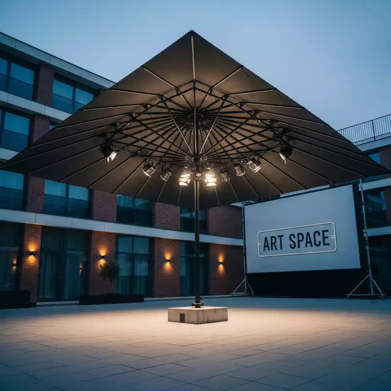 Аренда Зонт профессиональный Atlantic Solar 4х4 м в отеле «Звездный» — ART SPACE