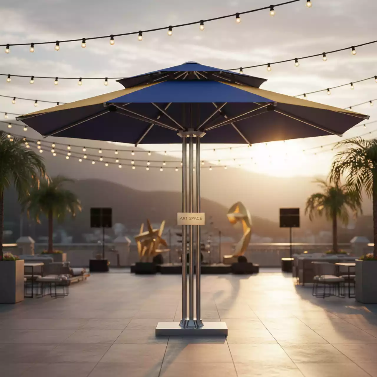 Аренда Зонт профессиональный Capri 4 м в Mercure Сочи Центр — ART SPACE