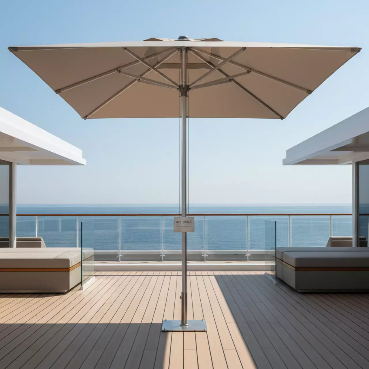 Аренда Зонт профессиональный Capri диаметр 4 м на теплоходе «Дагомыс» — ART SPACE