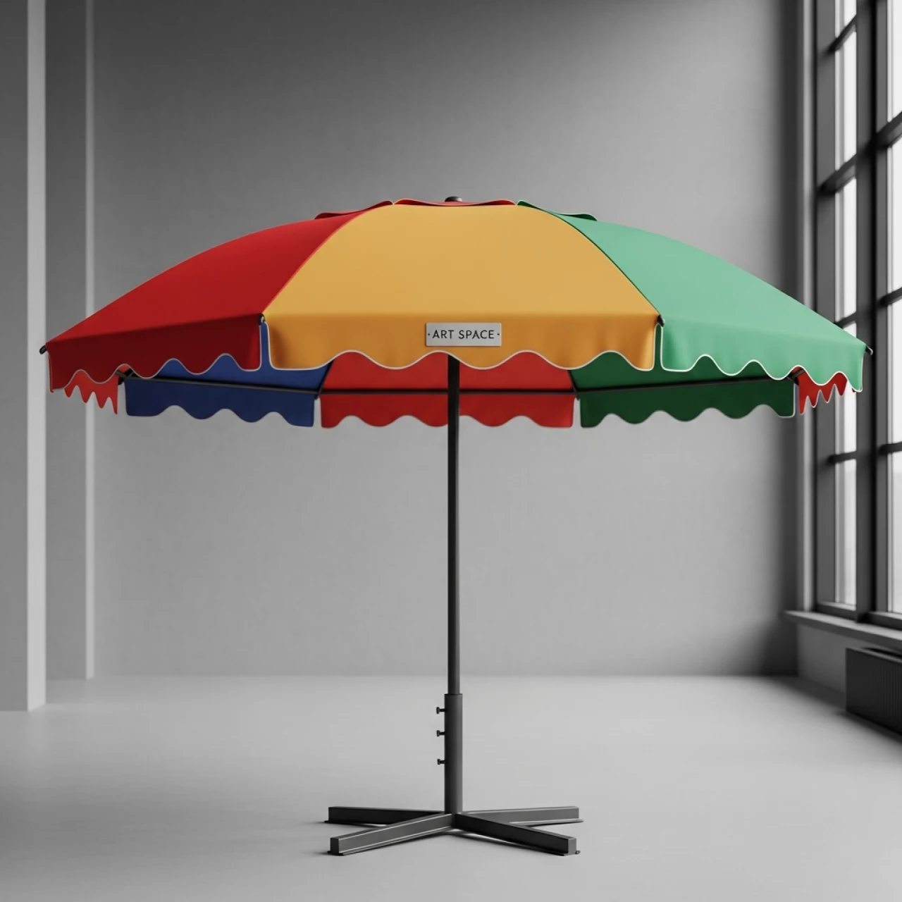 Аренда Зонт профессиональный диаметром 3 м с фигурным воланом Ischia в Gamma Sirius — ART SPACE