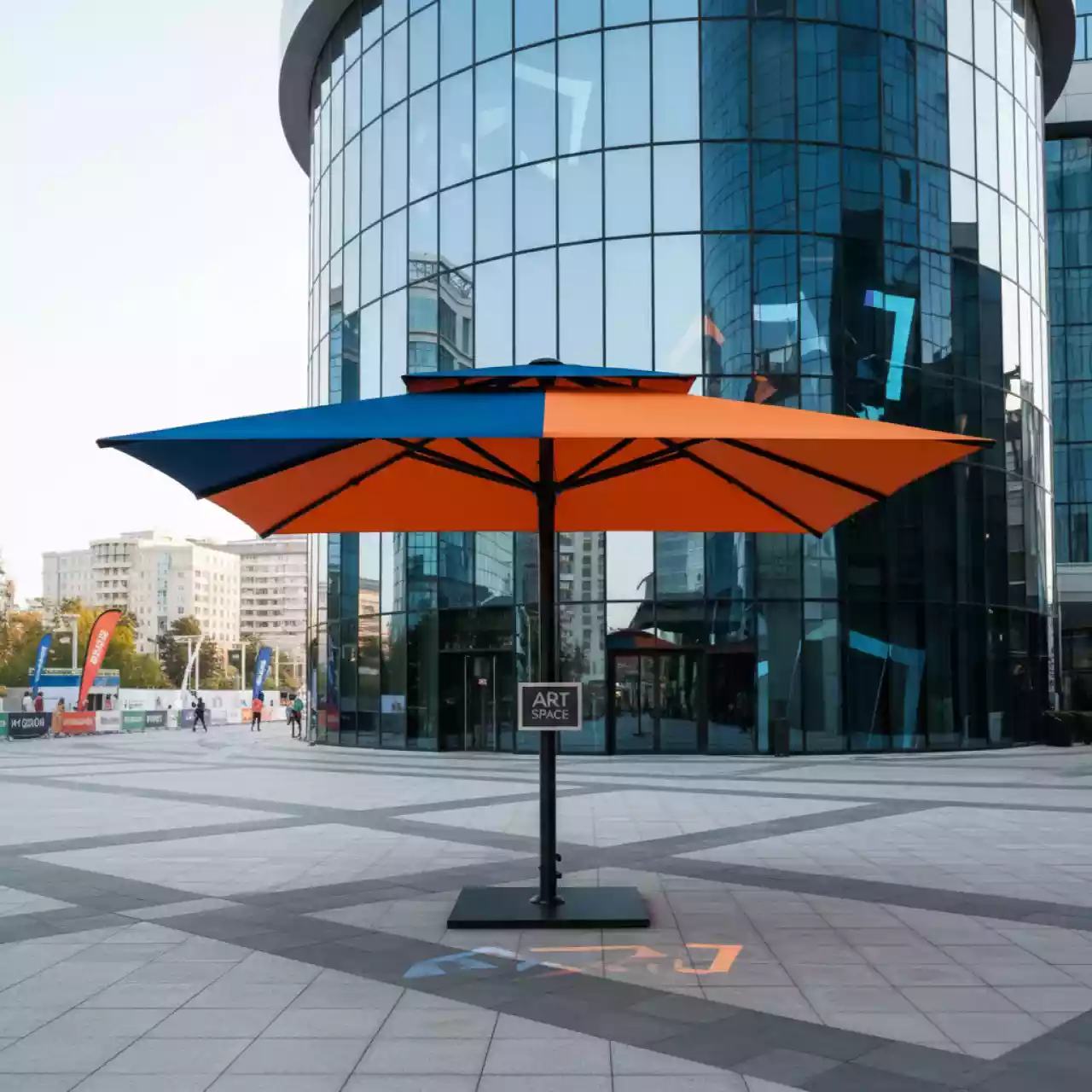 Аренда Зонт профессиональный двухкупольный Duo Spectra в Radisson Collection Paradise — ART SPACE