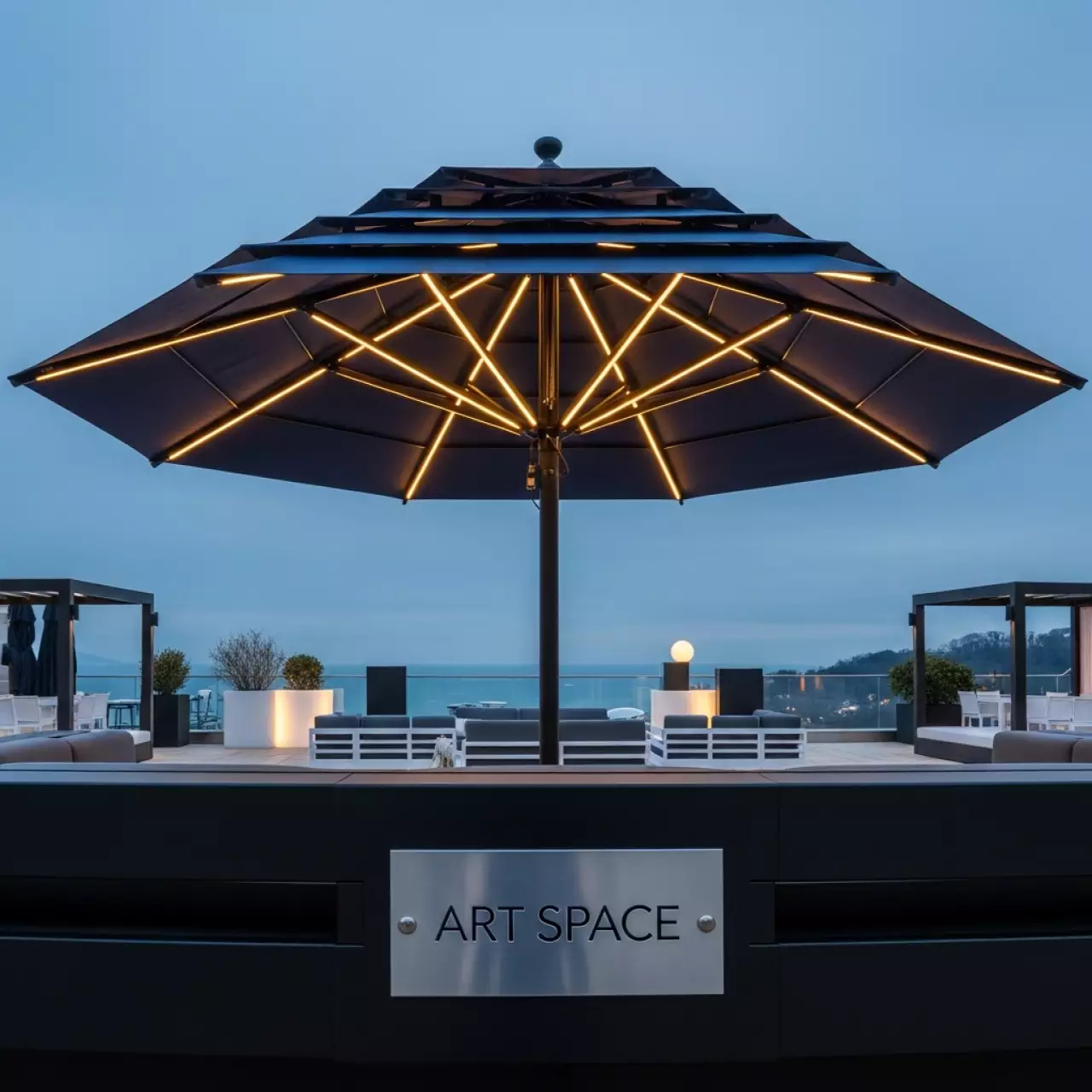 Аренда Зонт профессиональный Island Pagoda 5 м в Swissôtel Resort Sochi Kamelia — ART SPACE