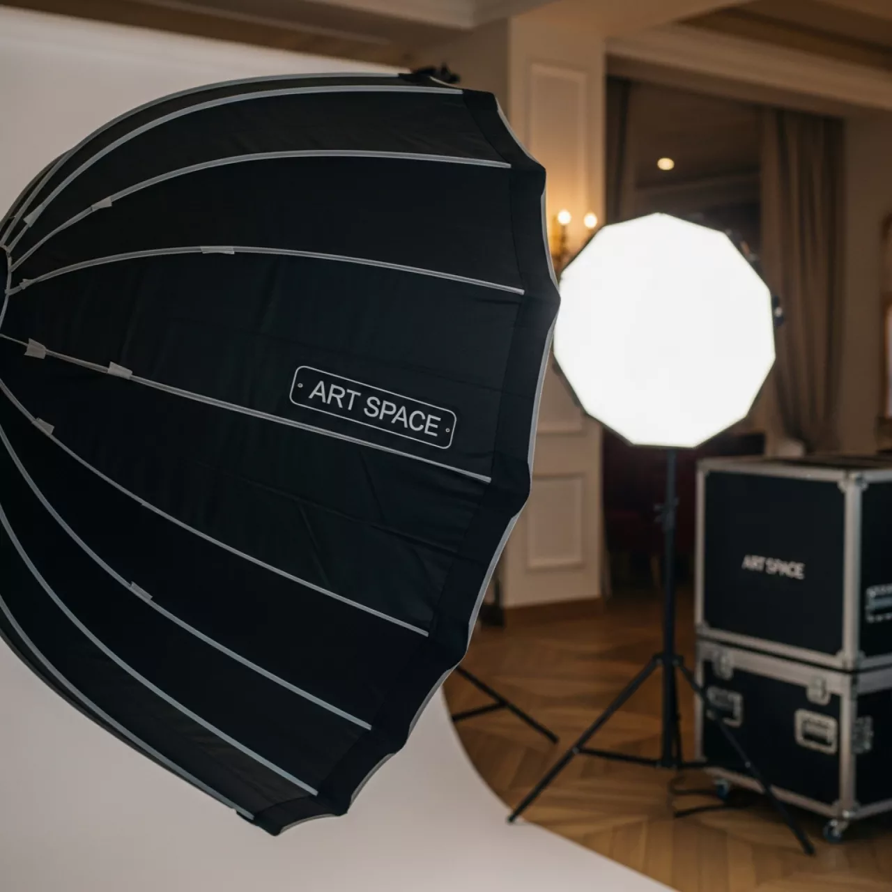 Аренда Зонт профессиональный Kiwi Clips серый в ресторане «Сыроварня» — ART SPACE