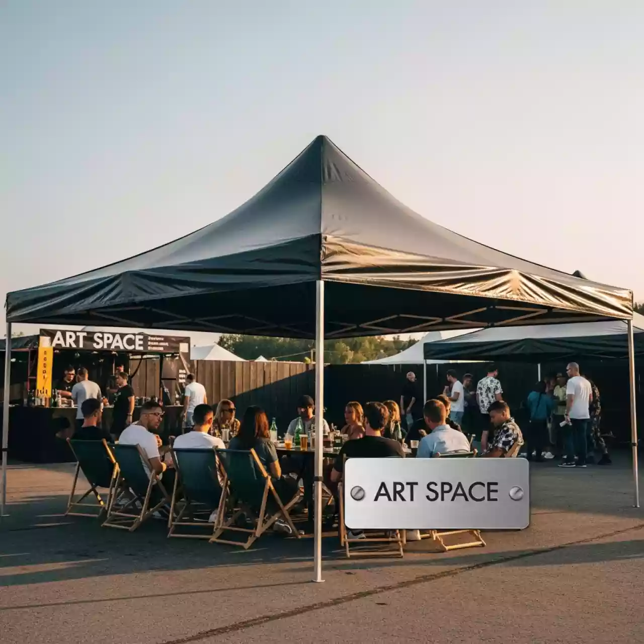 Аренда Зонт профессиональный Kolibrie 5,64х5,64 м в Red Arena — ART SPACE