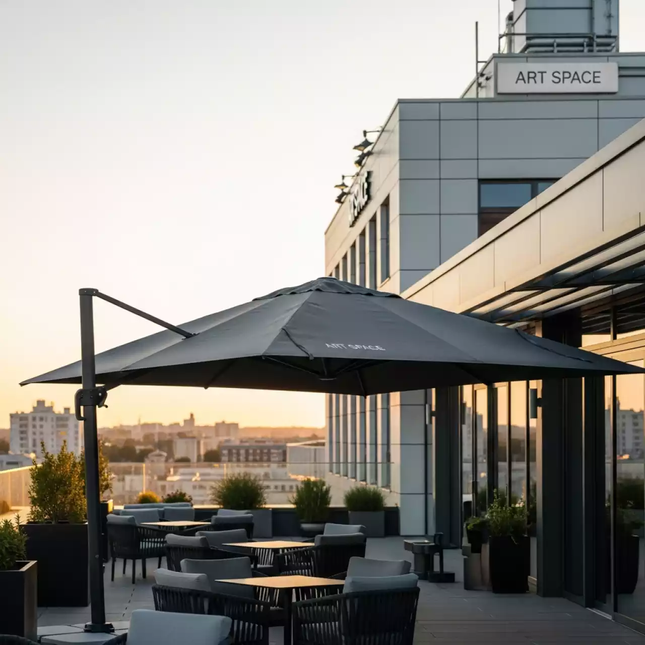 Аренда Зонт профессиональный Leonardo Telescopic 3,5х3,5 м без волана в Novotel Resort — ART SPACE