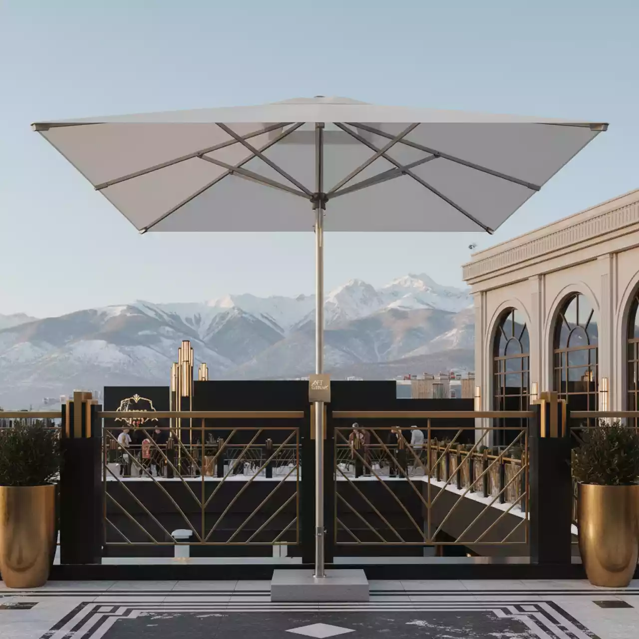 Аренда Зонт профессиональный Lido Starwhite 2,5 м в Red Arena — ART SPACE