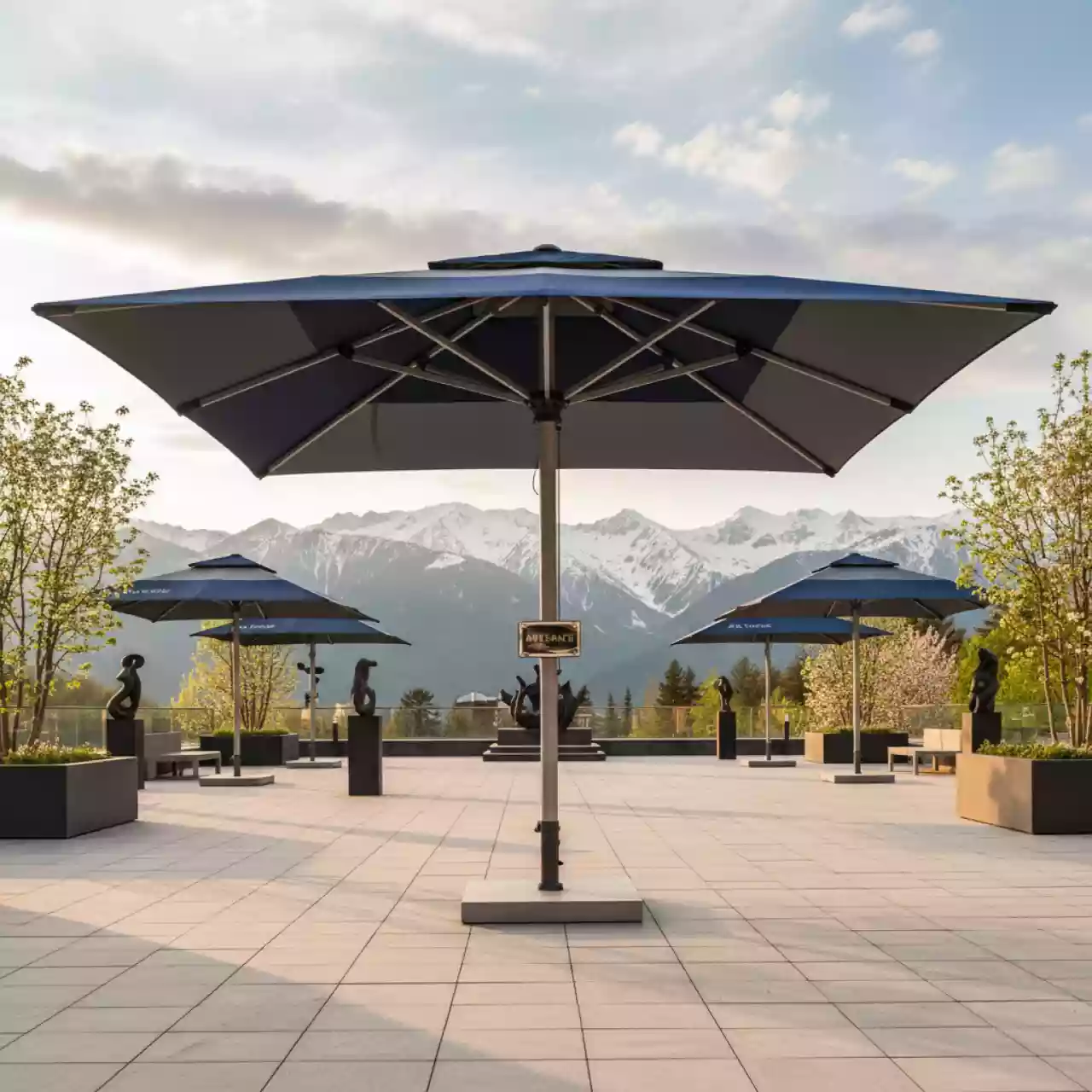 Аренда Зонт профессиональный Lux Telescopic 3х3 м в Гранд Отель Поляна — ART SPACE