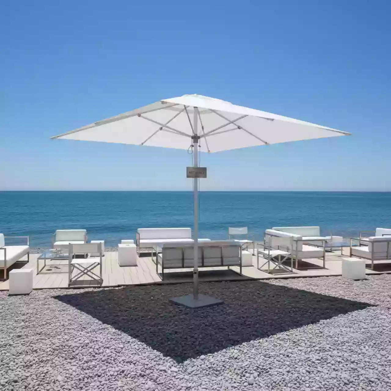 Аренда Зонт профессиональный Lux Telescopic 3х4 м на пляже «Маяк» — ART SPACE