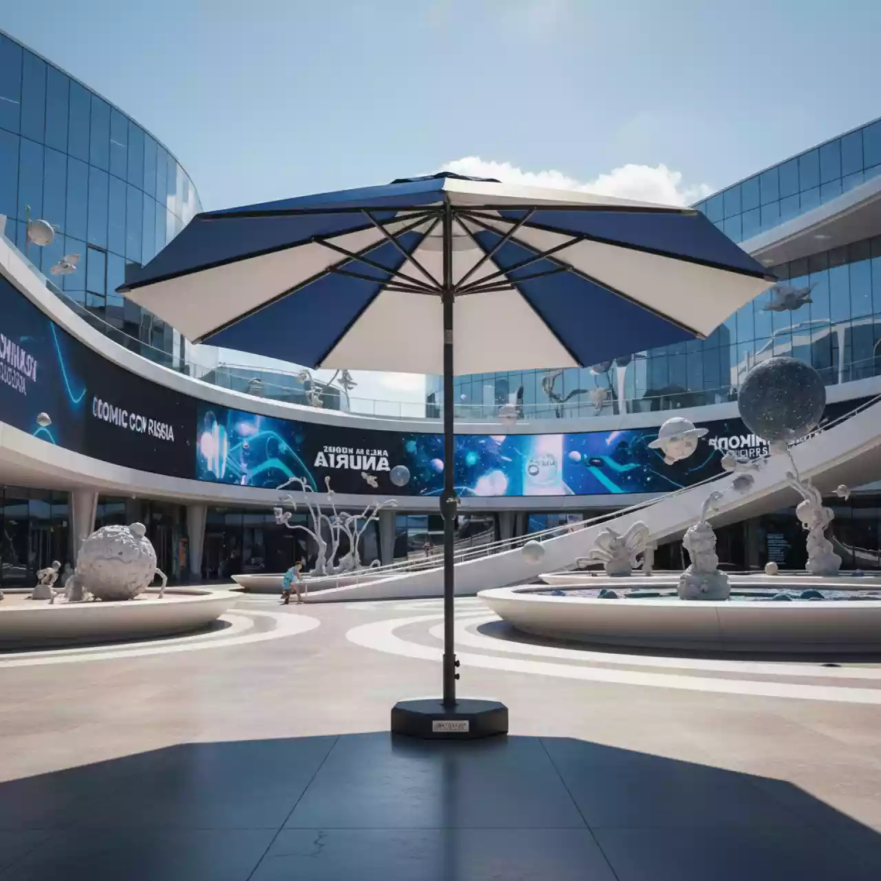 Аренда Зонт профессиональный MAESTRO LUX 300 круглый без волана в Alpha Sirius — ART SPACE