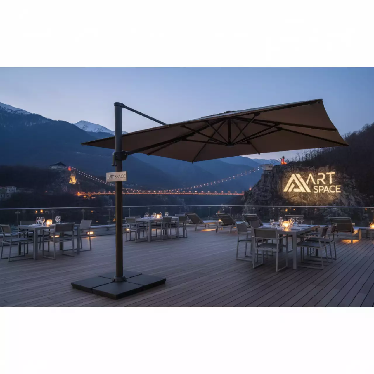 Аренда Зонт профессиональный Nata UX NostalgiCPlu Ø 2,8 м в Skypark Sochi — ART SPACE