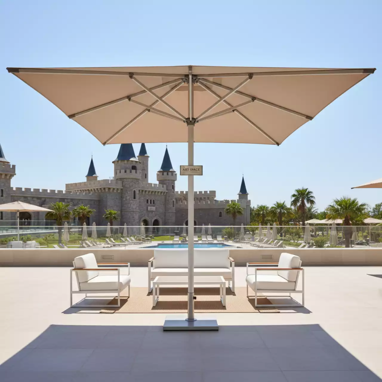 Аренда Зонт профессиональный Palladio Standard Ø3,5 м в отеле «Богатырь» — ART SPACE