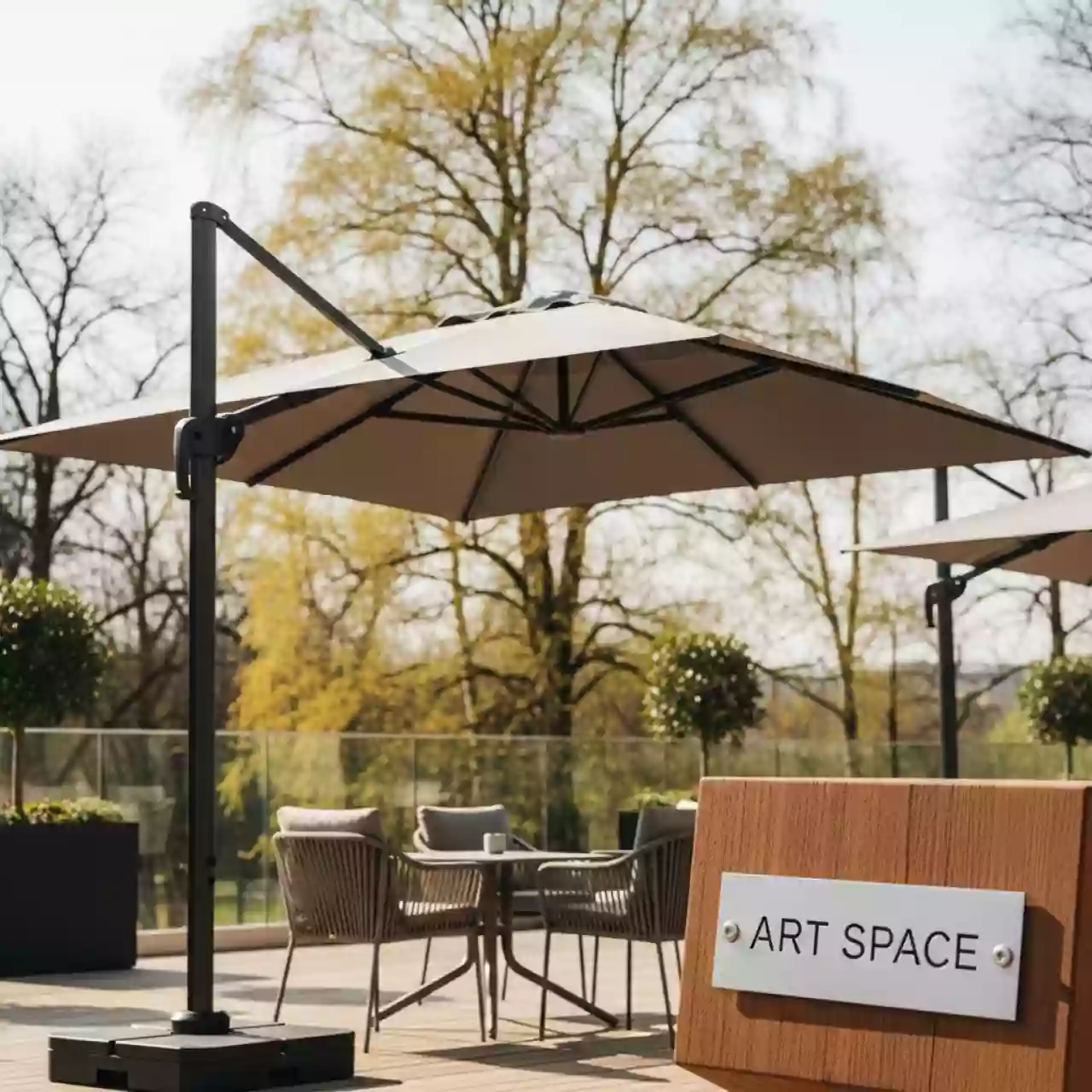 Аренда Зонт профессиональный Pompei Braccio 3,5х3,5 м в отеле «Звездный» — ART SPACE