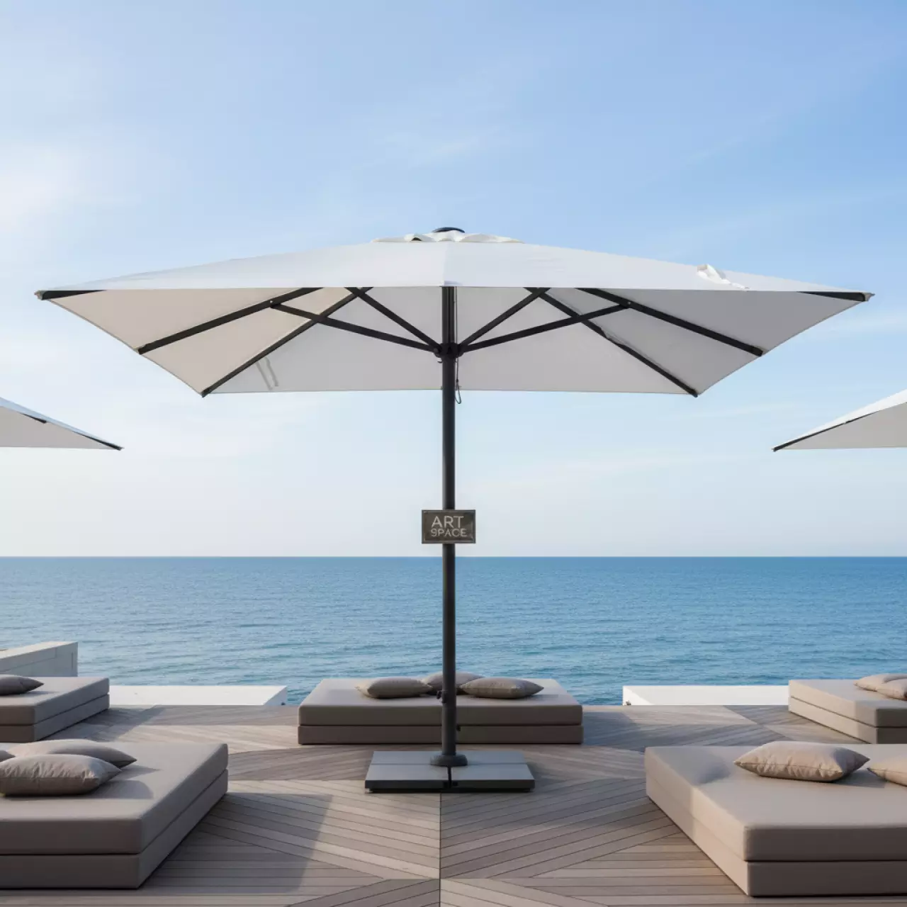Аренда Зонт профессиональный Rodi 3х3 м на пляжных клубах Хосты — ART SPACE