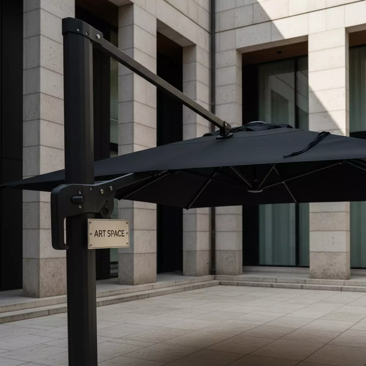 Аренда Зонт профессиональный с воланом Galileo Maxi Dark в Stella di Mosca — ART SPACE