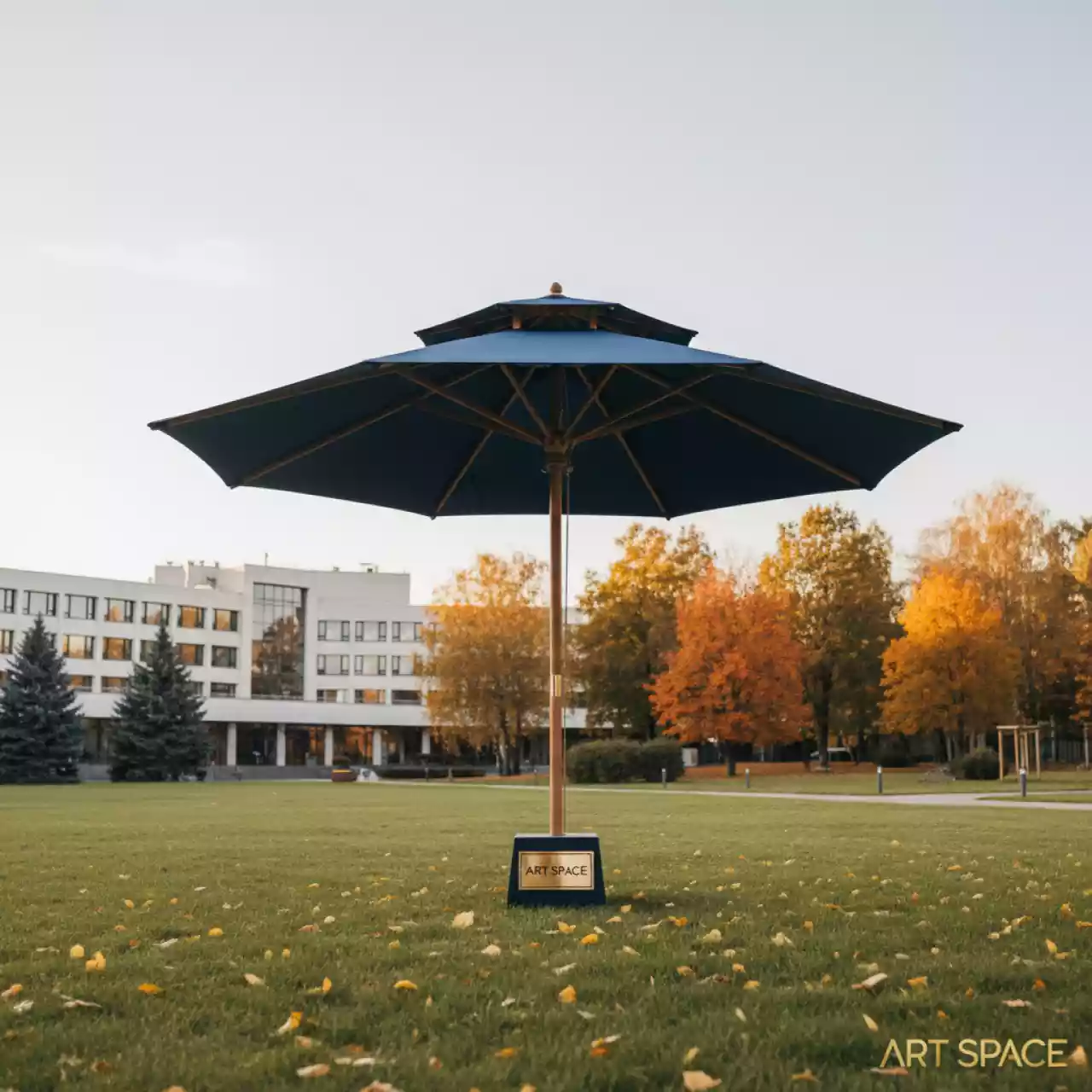 Аренда Зонт с боковой опорой 3х3 м в санатории «Октябрьский» — ART SPACE