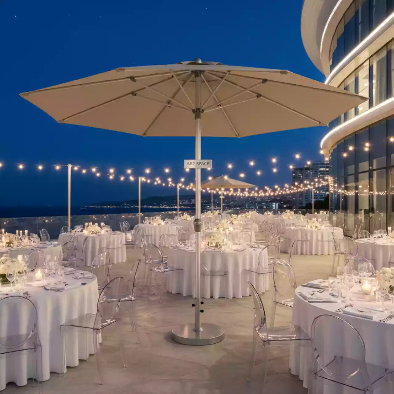 Аренда Зонт садовый Garden Way А005 бежевый в Cosmos Sochi Hotel — ART SPACE