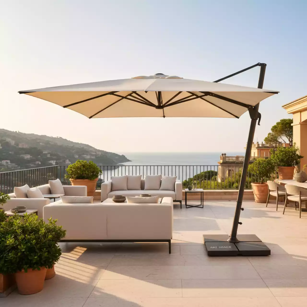 Аренда Зонт садовый GardenWay SLHU0010 кремовый в ресторане «Sanremo» — ART SPACE