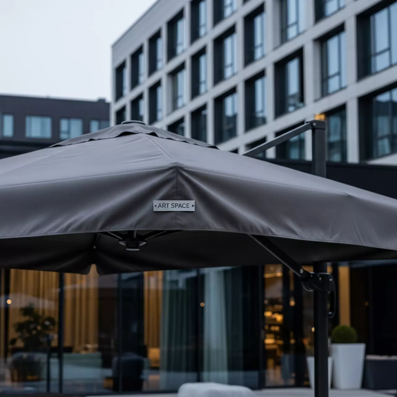 Аренда Зонт садовый Glade Grey в Omega Sirius — ART SPACE