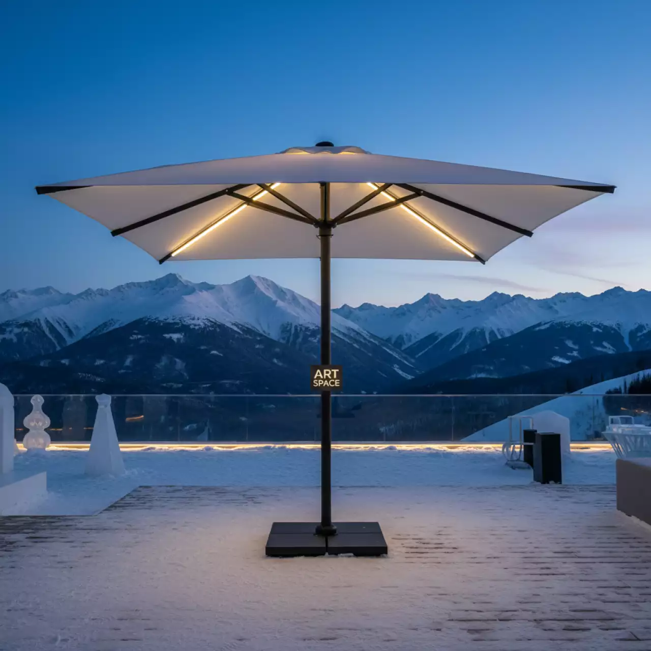 Аренда Зонт садовый Lantern 3 м в Rixos Krasnaya Polyana — ART SPACE