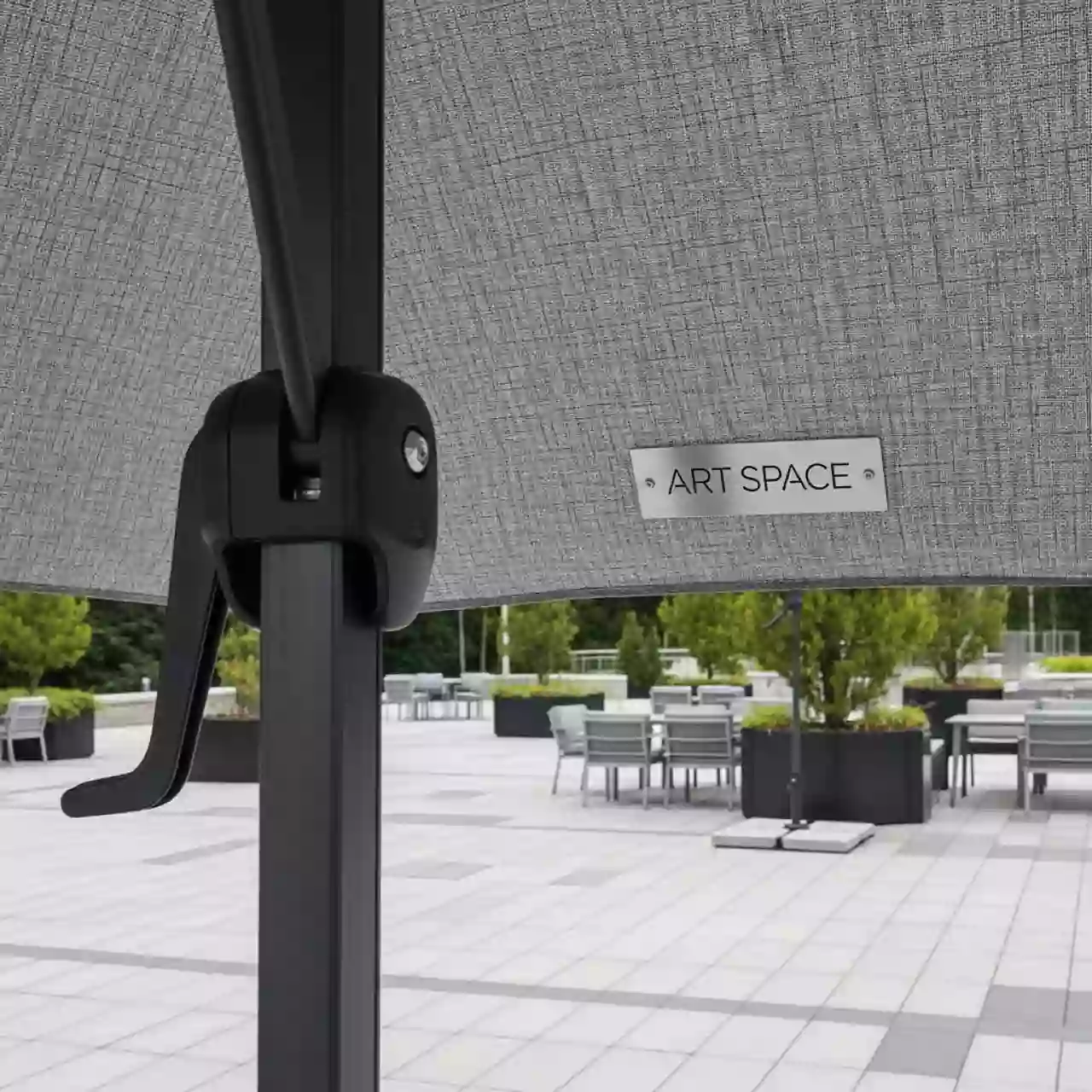 Аренда Зонт серый D 300 см в санатории «Заполярье» — ART SPACE