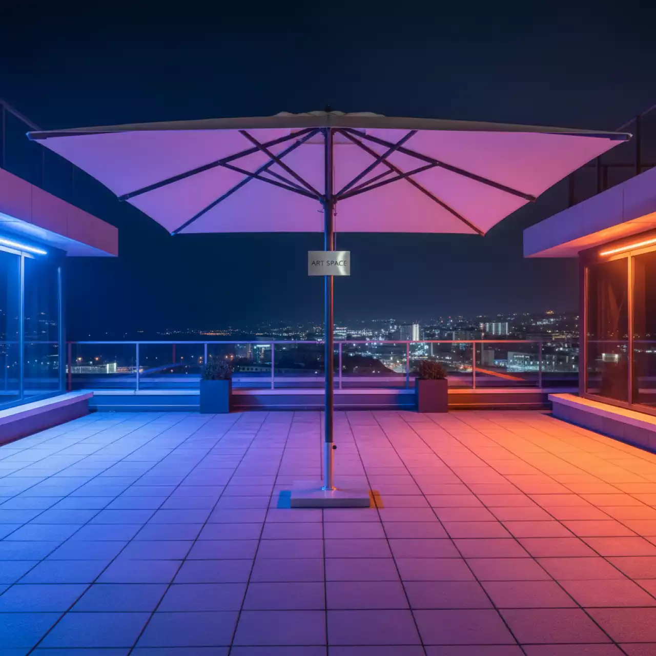 Аренда Зонт телескопический Icarus PX 3х3 м в Pullman Sochi Centre — ART SPACE