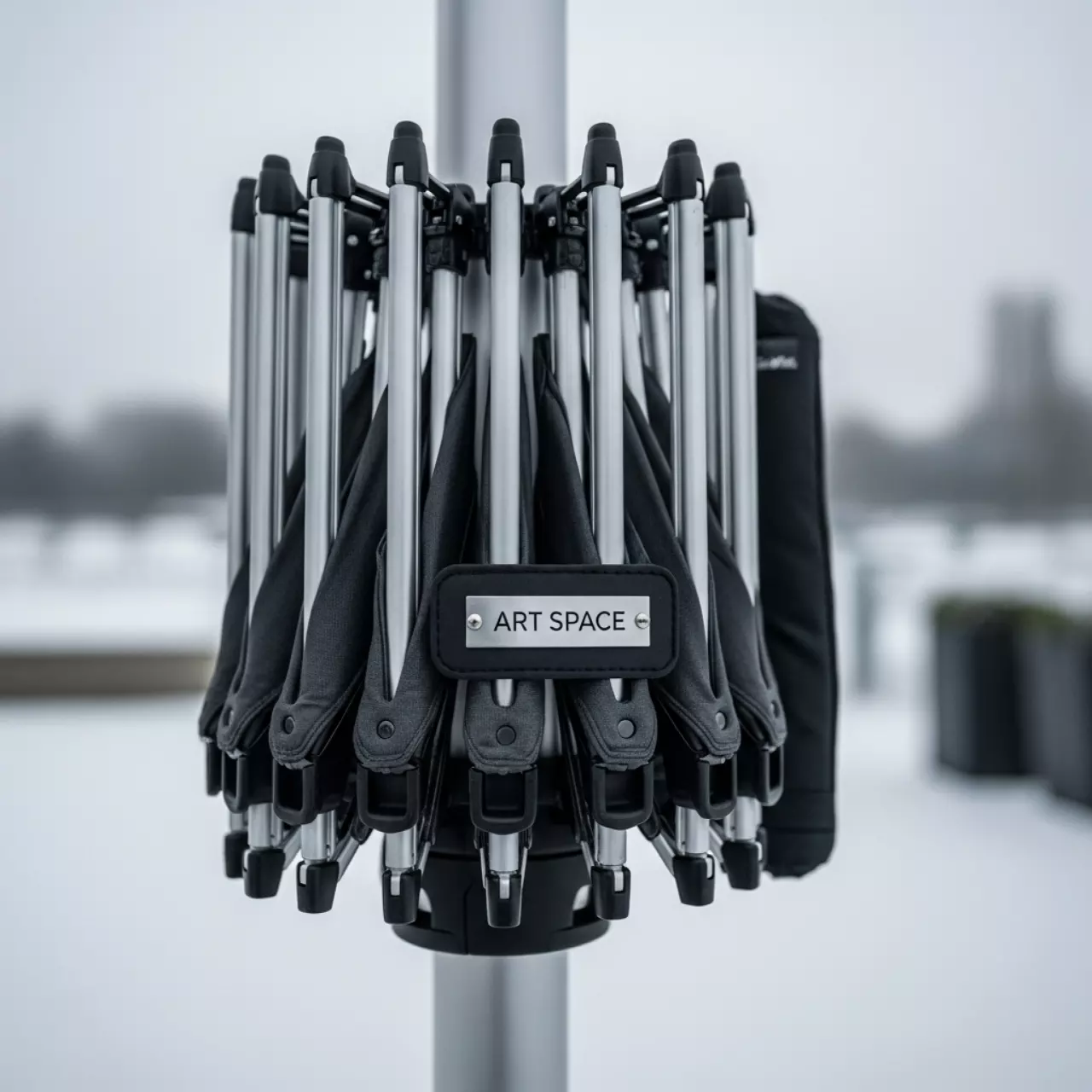 Аренда Зонт телескопический Palladio Telescopic 4х4 м в Delta Sirius — ART SPACE