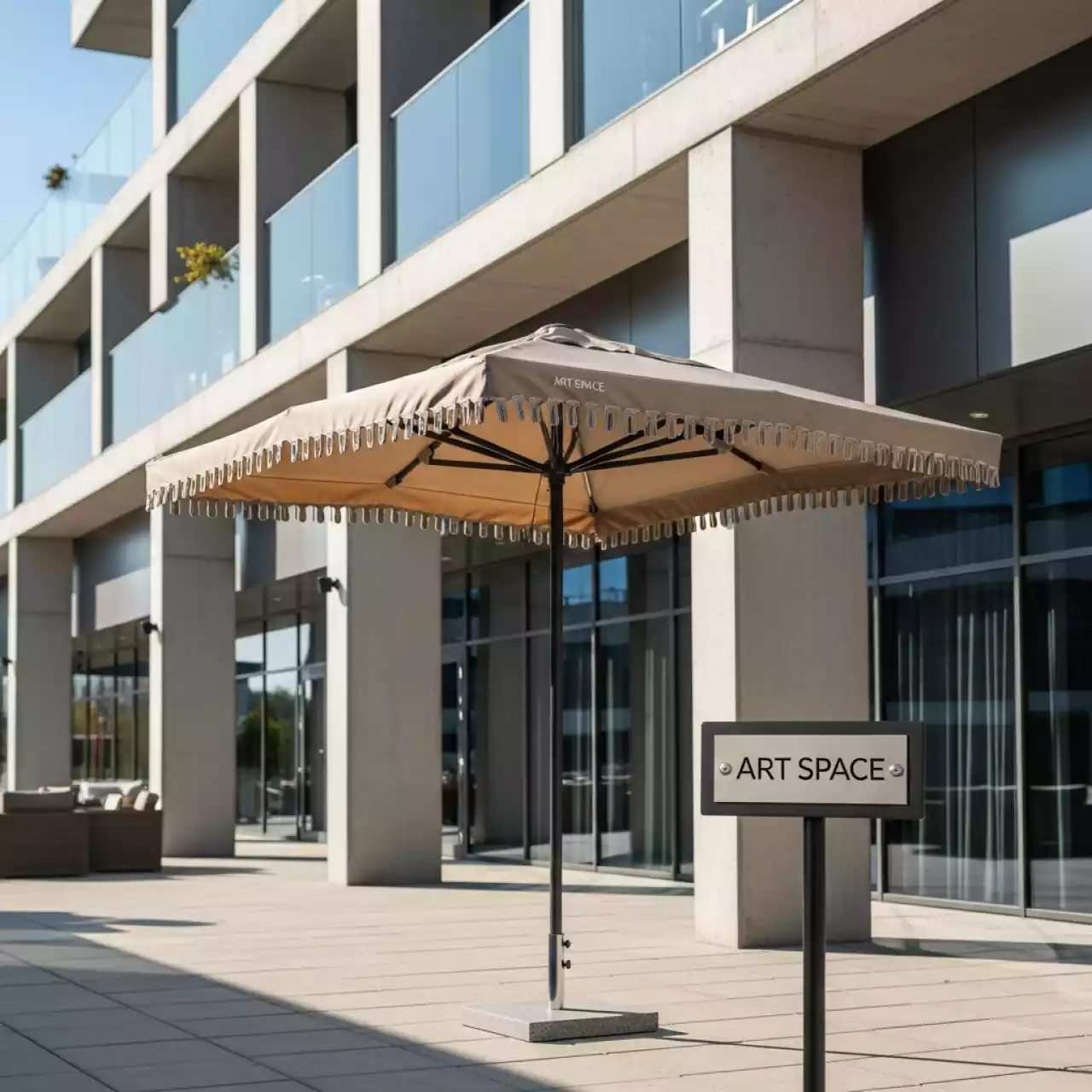 Аренда Зонт уличный 2х2 купол волан 2,5 м в Sport Inn Hotel & Wellness — ART SPACE