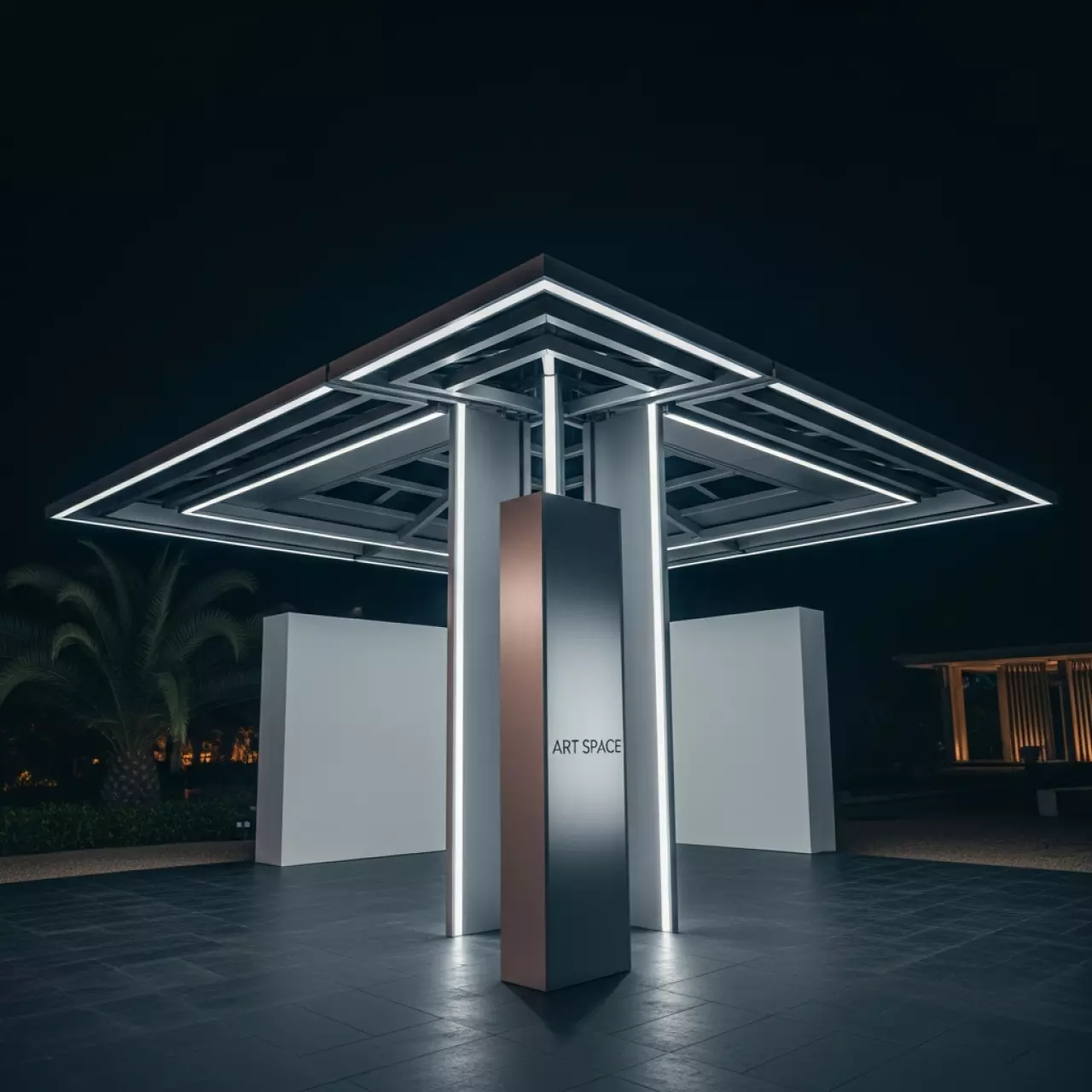 Аренда Зонт уличный Balu 4х4 м в санатории «Октябрьский» — ART SPACE