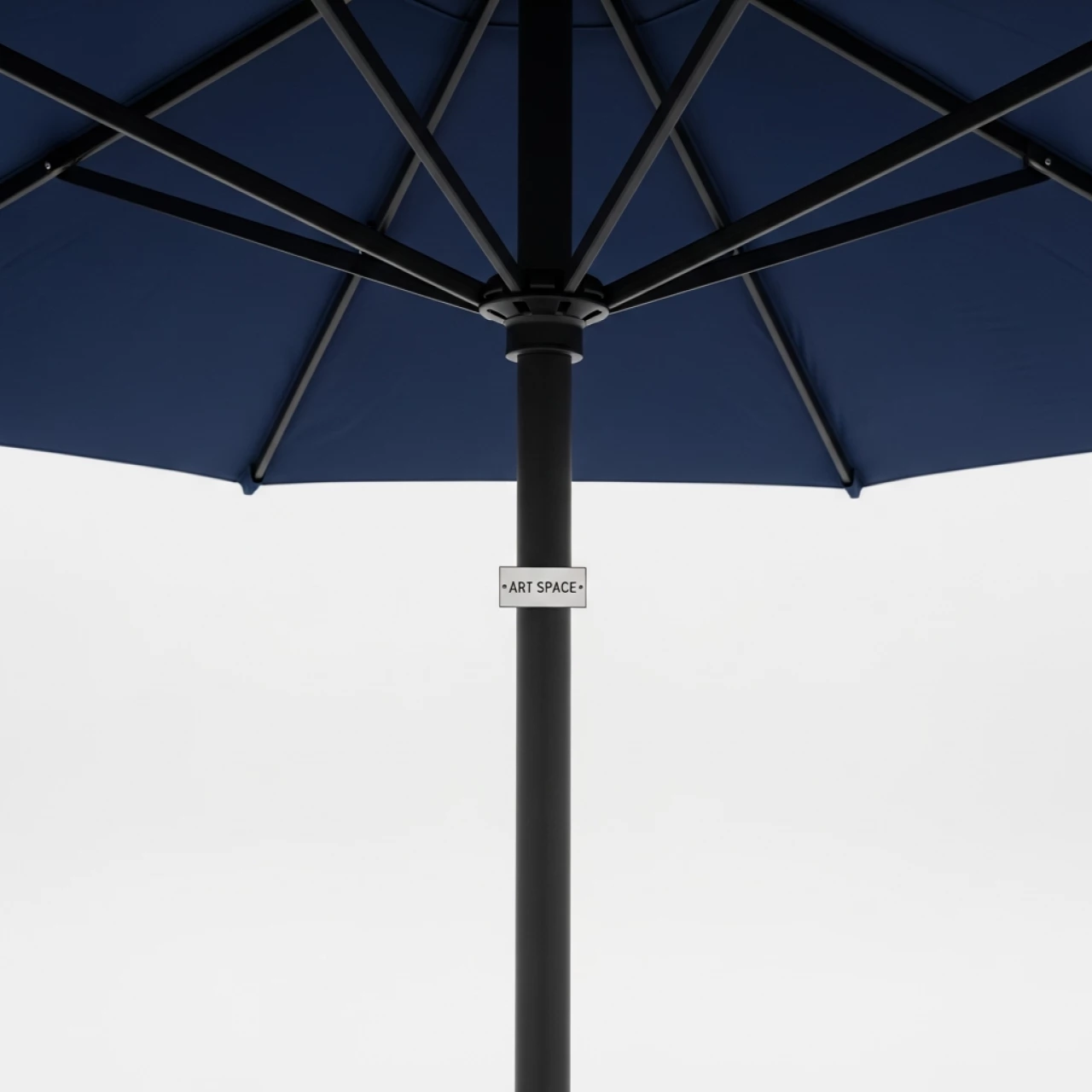 Аренда Зонт уличный синий D300 см без утяжелителя на Имеретинской набережной — ART SPACE