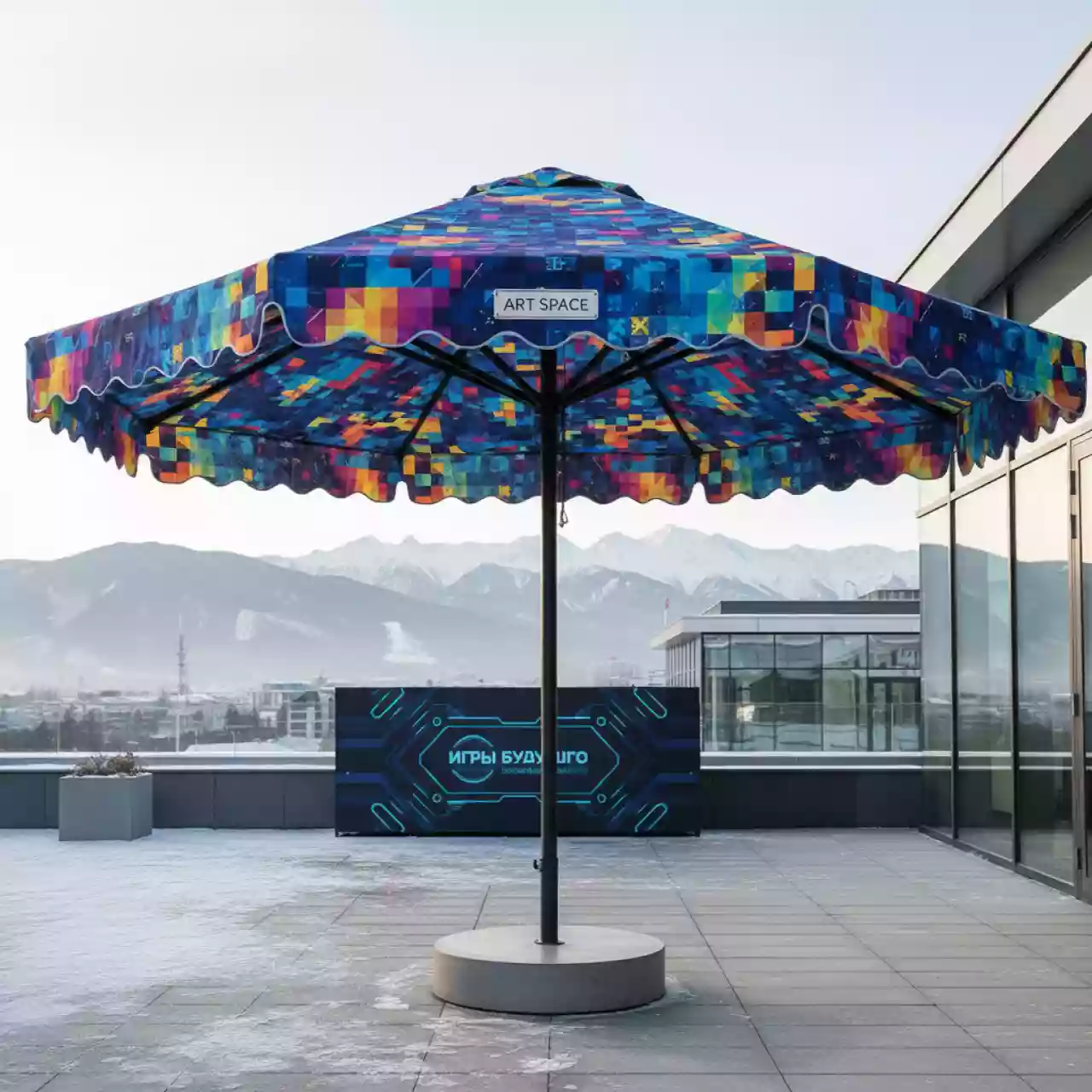 Аренда Зонт уличный Волан шестиугольный в Delta Sirius — ART SPACE