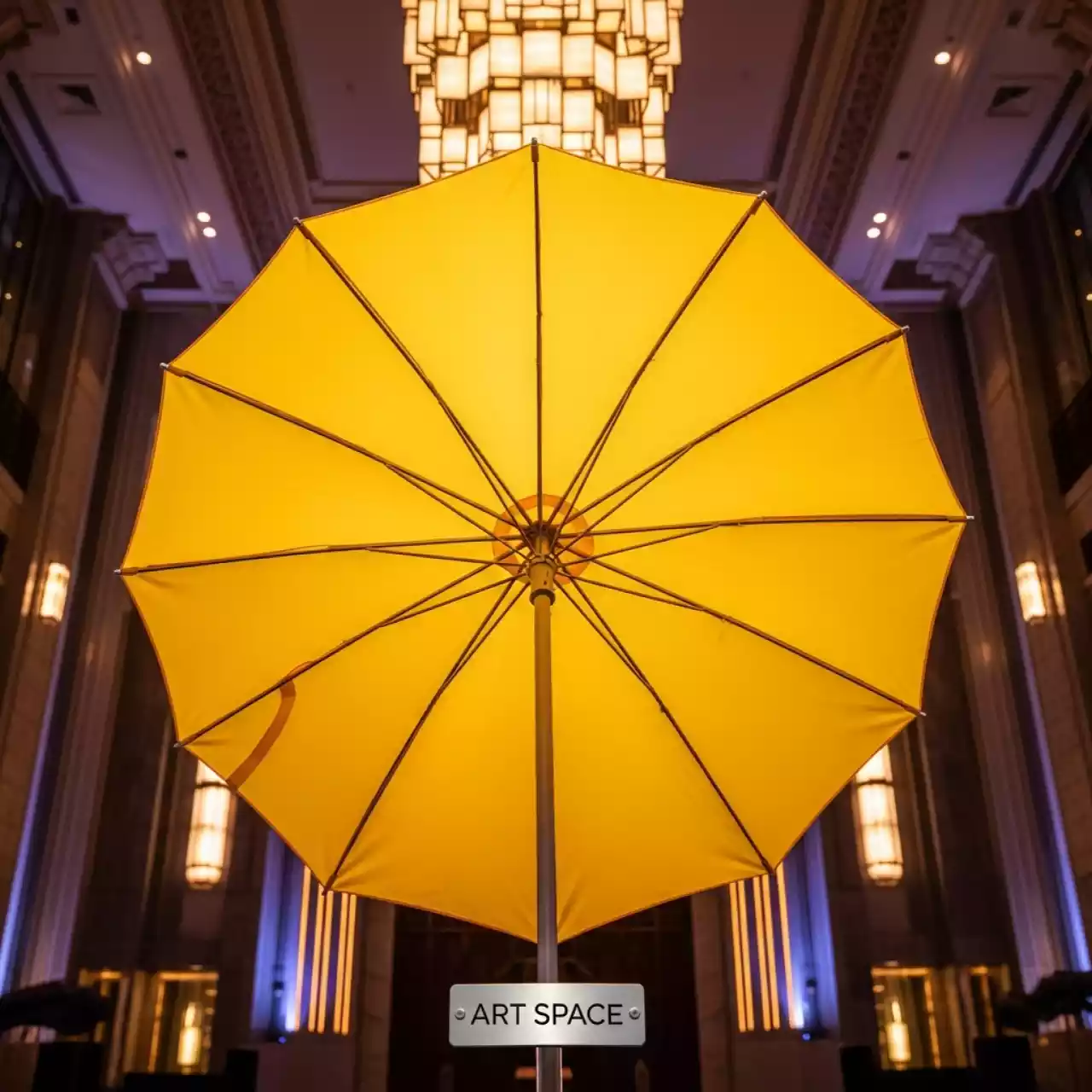 Аренда Зонт уличный желтый диаметр 300 см в конгресс-холле отеля Жемчужина — ART SPACE