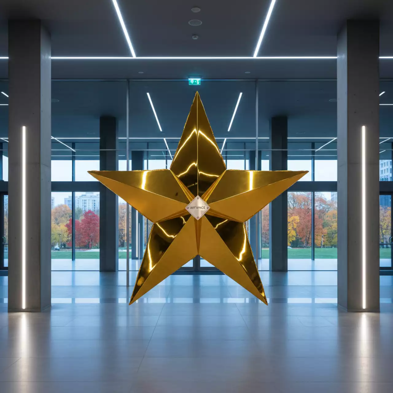 Аренда Звезда фольгированная 4 угла золото в Novotel Resort — ART SPACE