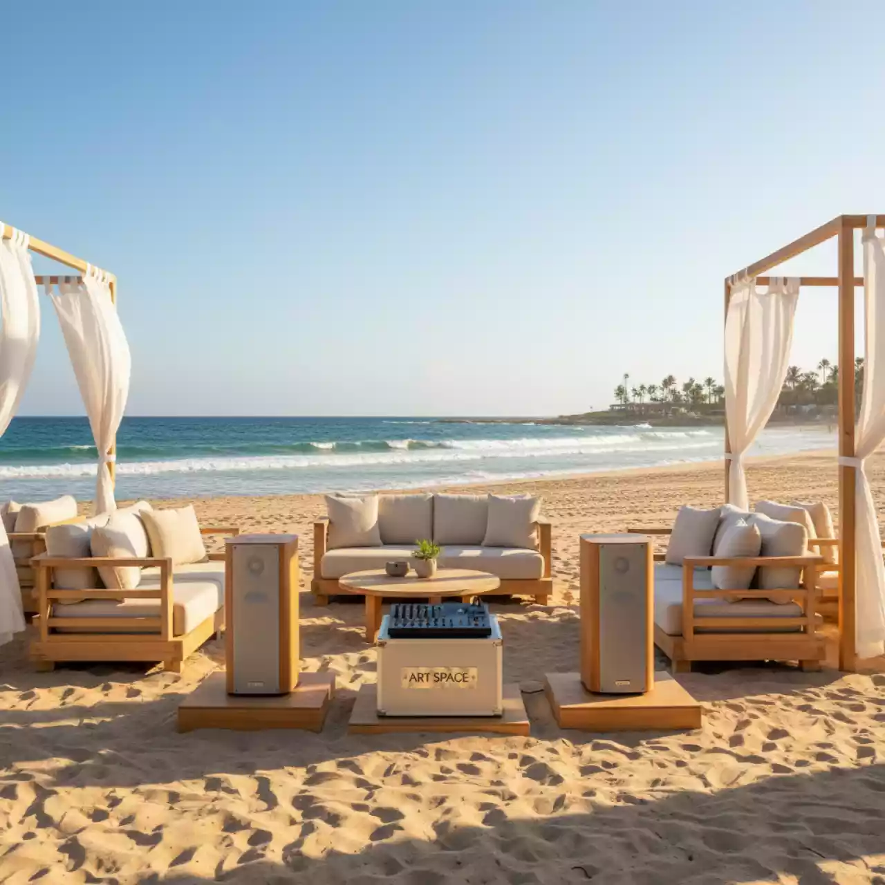 Аренда Звуковая система 300 Вт в пляжном клубе Del Mar — ART SPACE