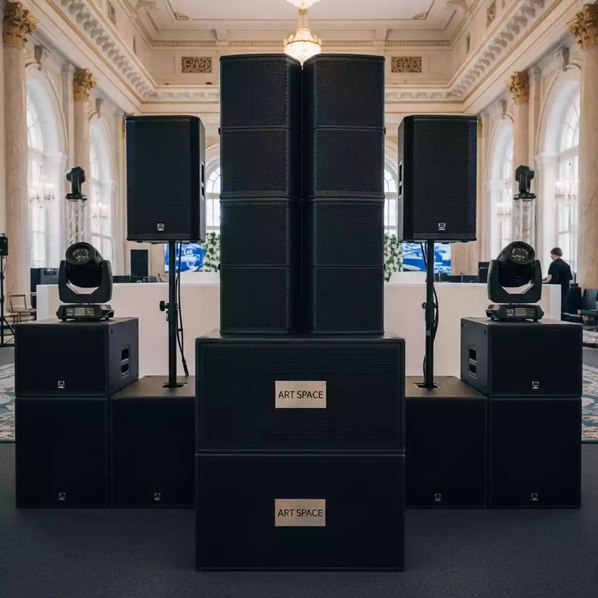 Аренда Звуковой комплект 14 кВт в конгресс-холле отеля Жемчужина — ART SPACE