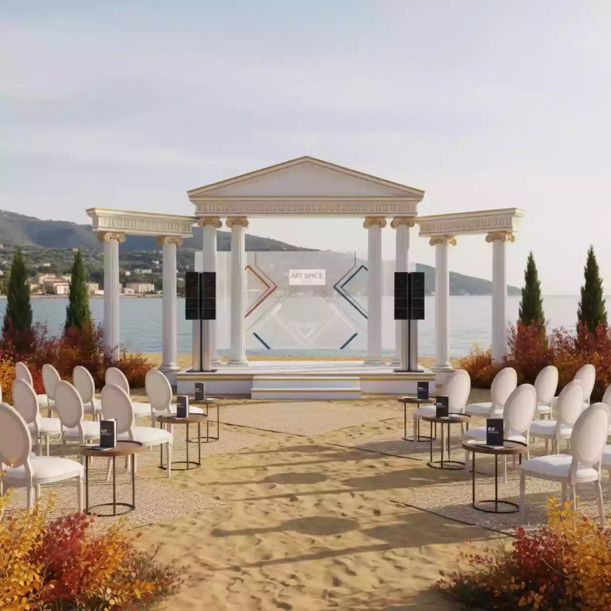 Аренда Звуковой комплект быстрой коммутации на пляже «Ривьера» — ART SPACE