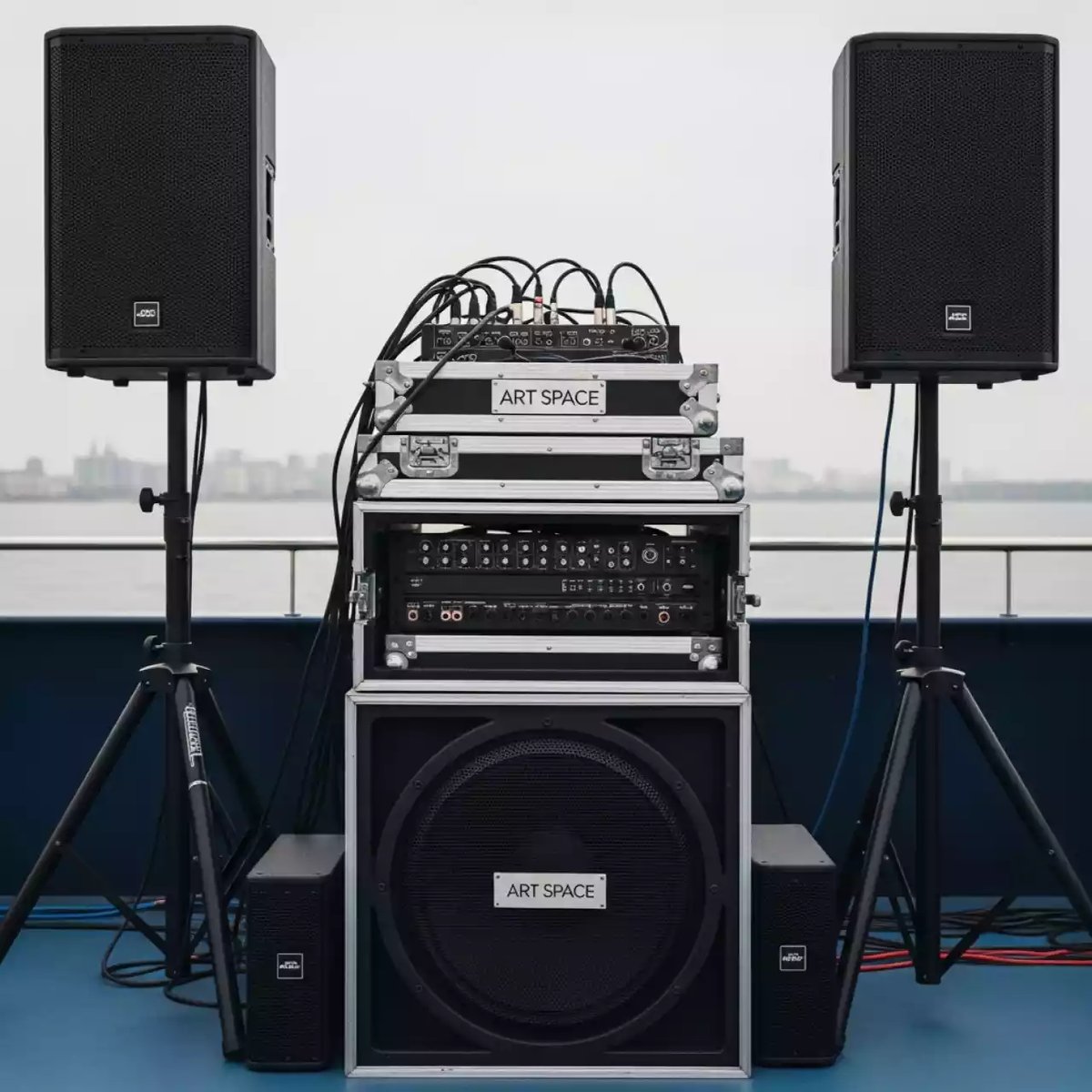 Аренда Звуковой комплект для 100 м² 8 на теплоходе «Дагомыс» — ART SPACE