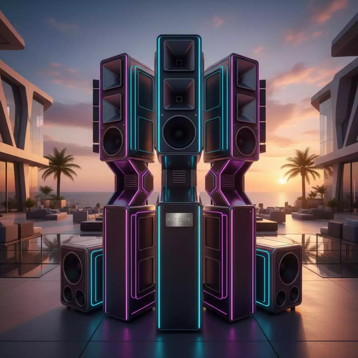 Аренда Звуковой набор 14 кВт на 700 человек в Karat Resort — ART SPACE