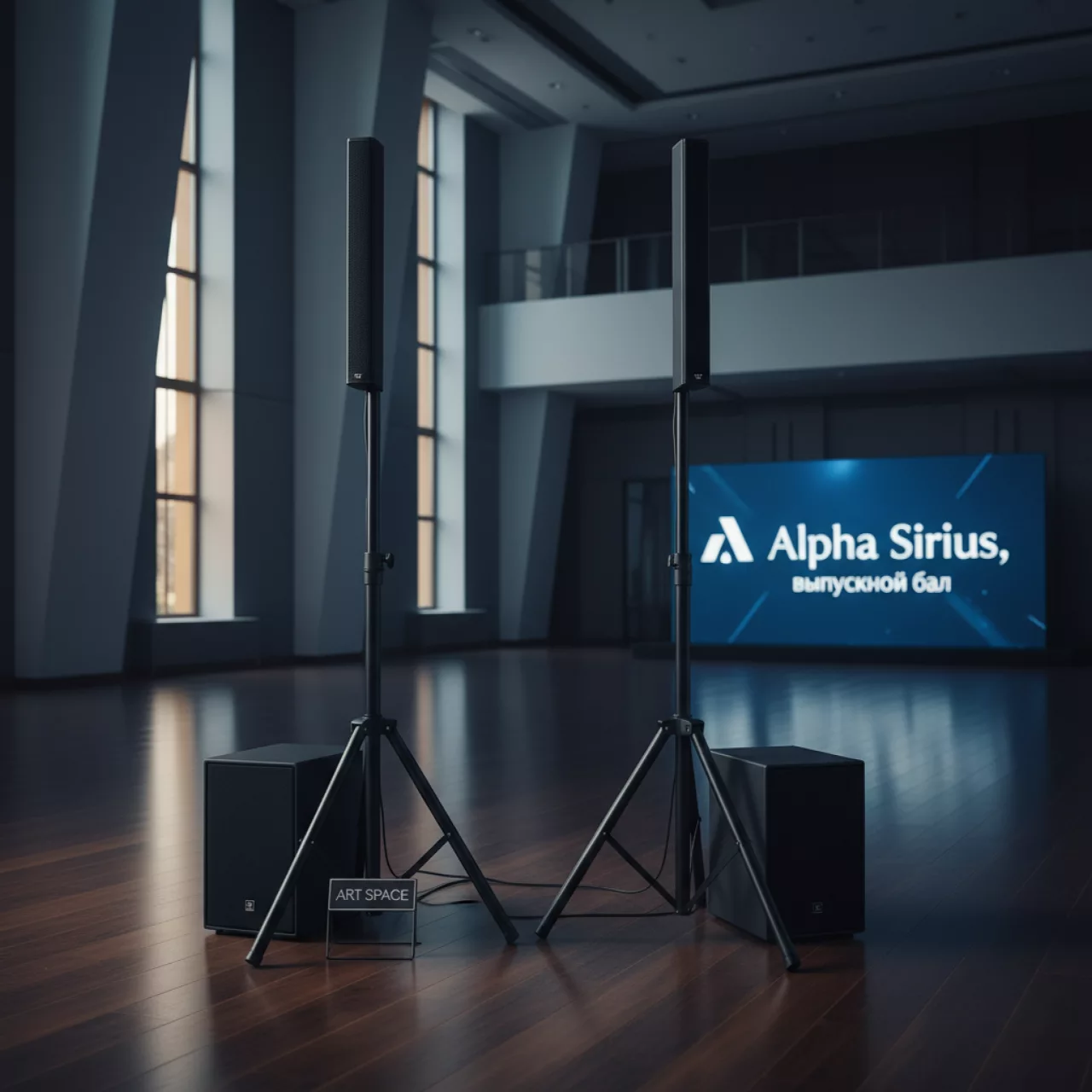 Аренда Звуковой набор 3 кВт для 90 человек в Alpha Sirius — ART SPACE