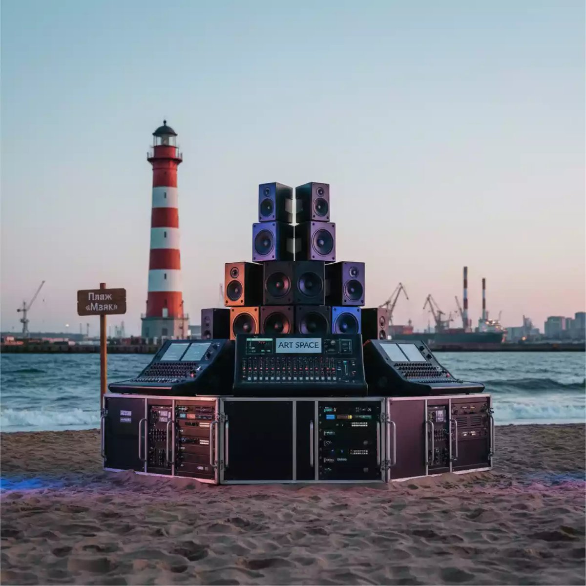 Аренда Звуковые эффекты на пляже «Маяк» — ART SPACE