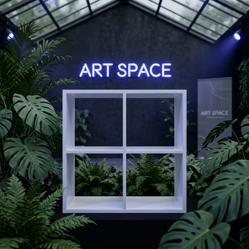 Аренда Белый стеллаж куб Сочи для Игромир | ART SPACE