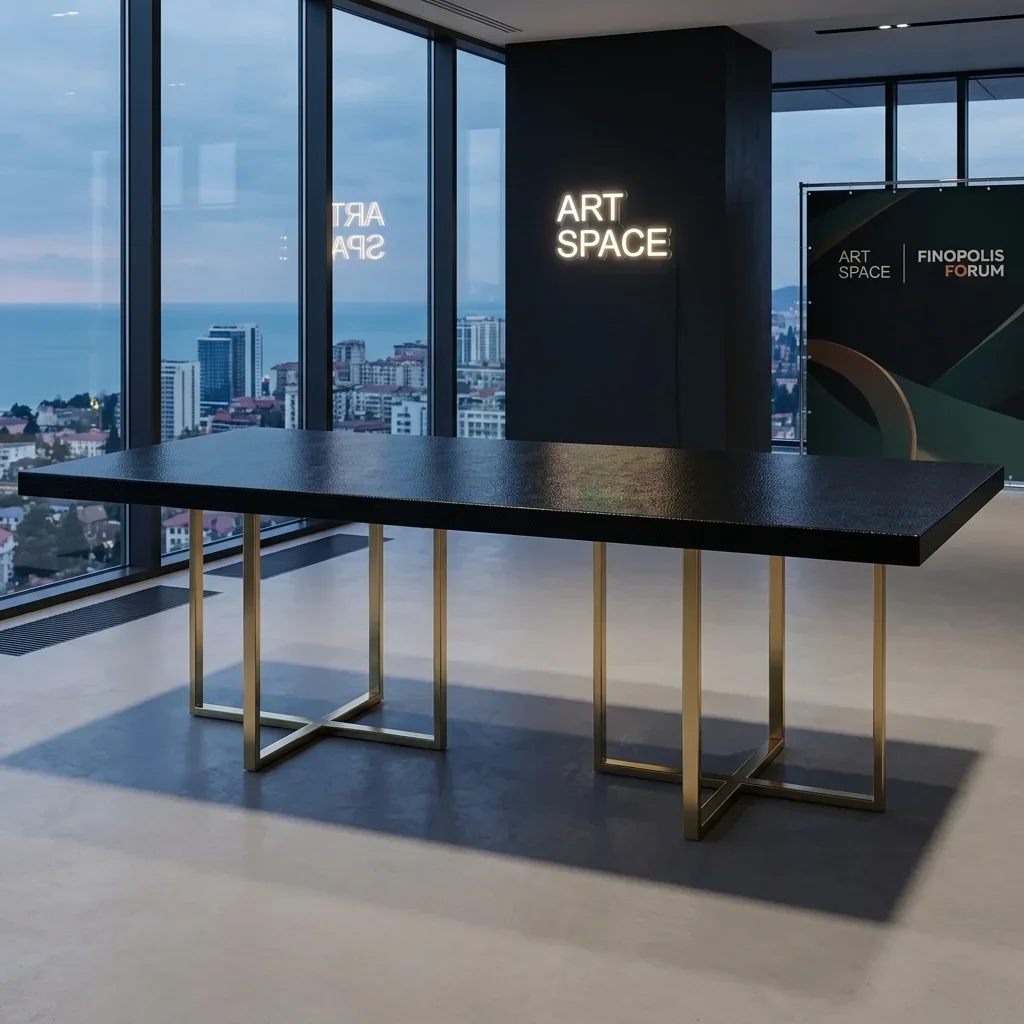 Аренда банкетного стола Gold & Black в Сочи | ART SPACE