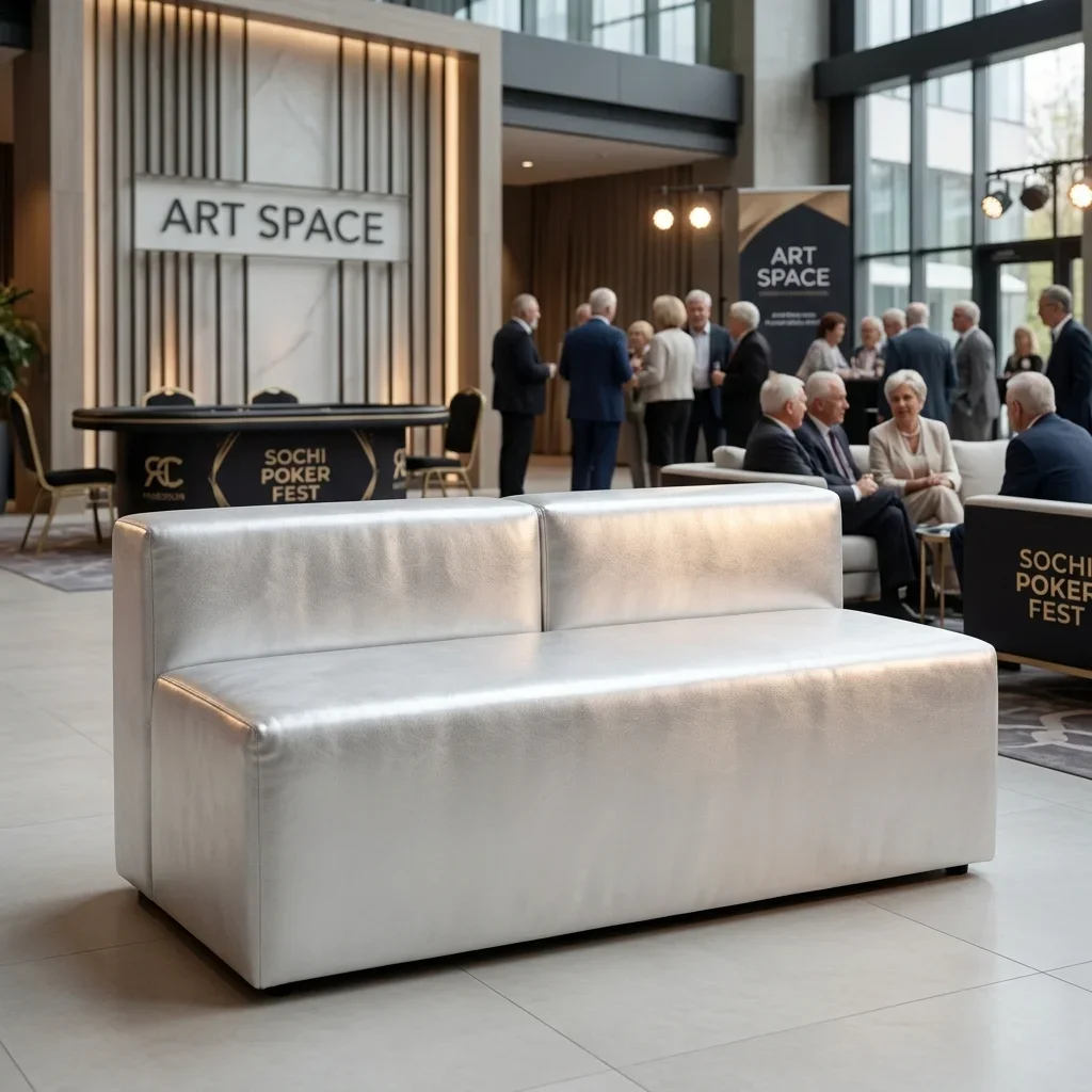 Аренда белого дивана Block в Сочи | ART SPACE