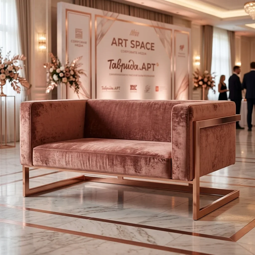 Аренда белого двухместного дивана в Сочи — ART SPACE