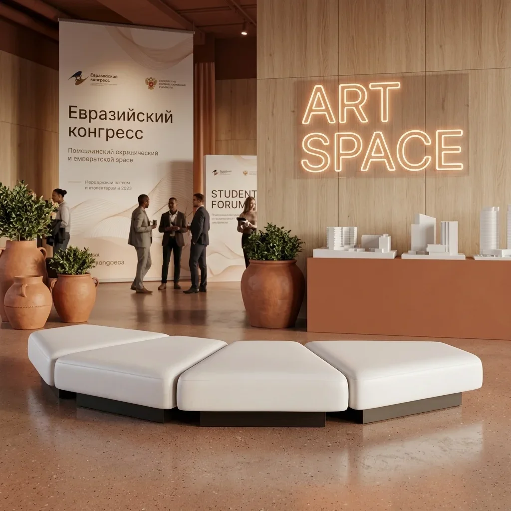 Аренда белого модульного дивана Rhyme в Сочи — ART SPACE